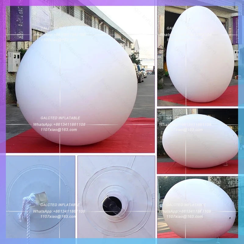 Airtight Egg Replica Giant 3.5m Height  For Event Decoration Easter PVC Air Sealed Egg Inflatable Toy