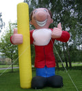Advertising Exhibition 4m Tall Giant Inflatable Character Reproduction Inflatable Man Model For