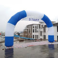 with removable banner 8m W New design round Inflatable start line and finish line arch,curved sport entrance gate