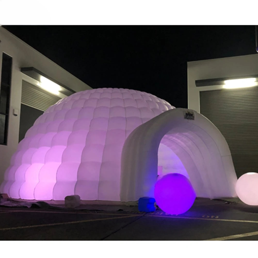Blower For Sale Rental 8m x 8m inflatable Dome Tent Capacity air Party igloo nightclub Disco Dancing marquee Yoga House With