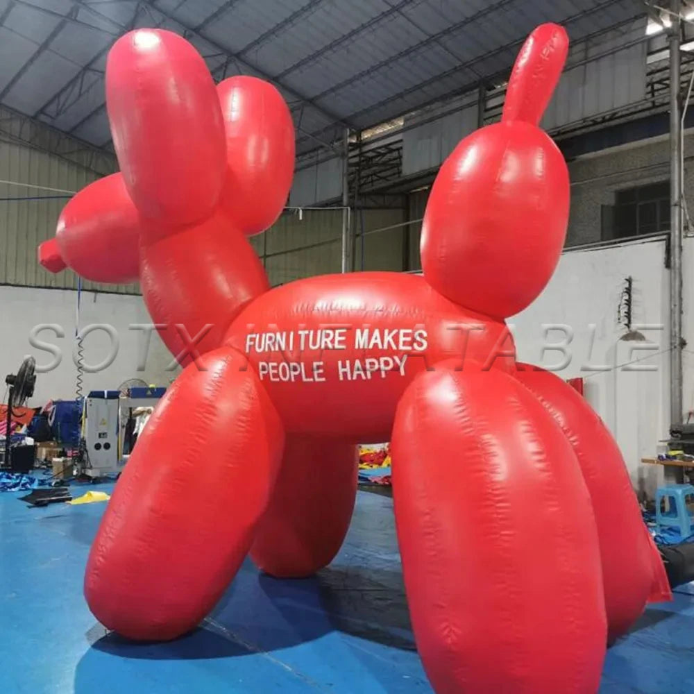 free print logo Wonderful Giant PVC Inflatable Purple Balloon Dog Model 2021 New design Lovely Inflatable dog with blower