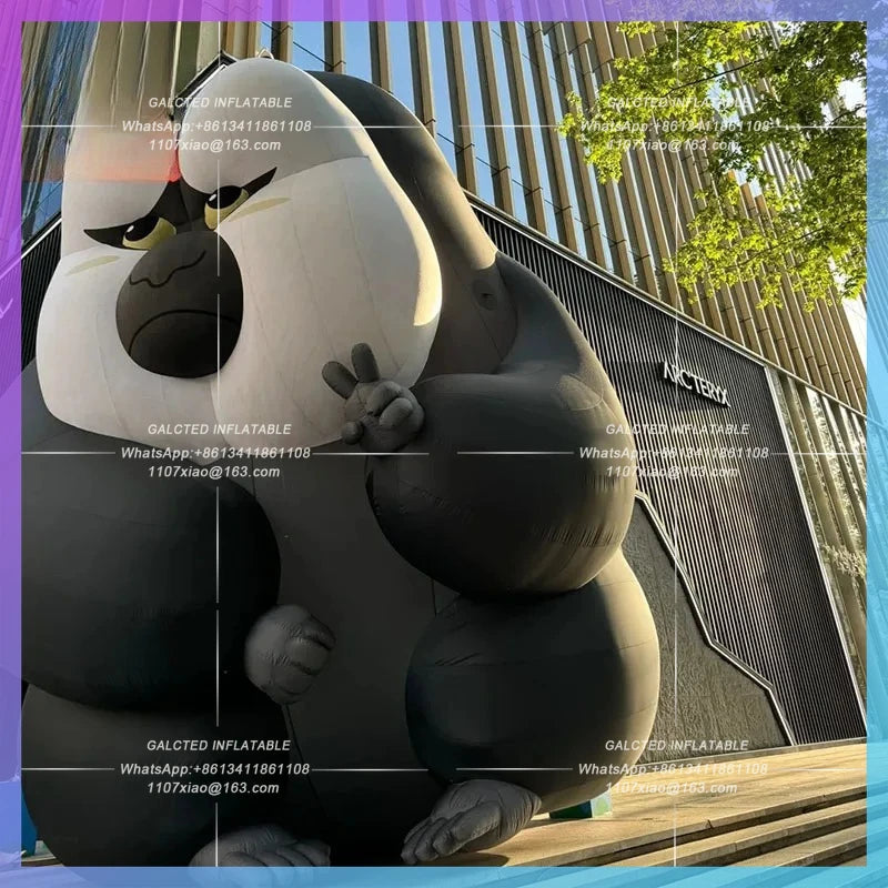 white-faced monk monkey, Inflatable animal model, Doudoux City Landmark, Nanjing Zoo