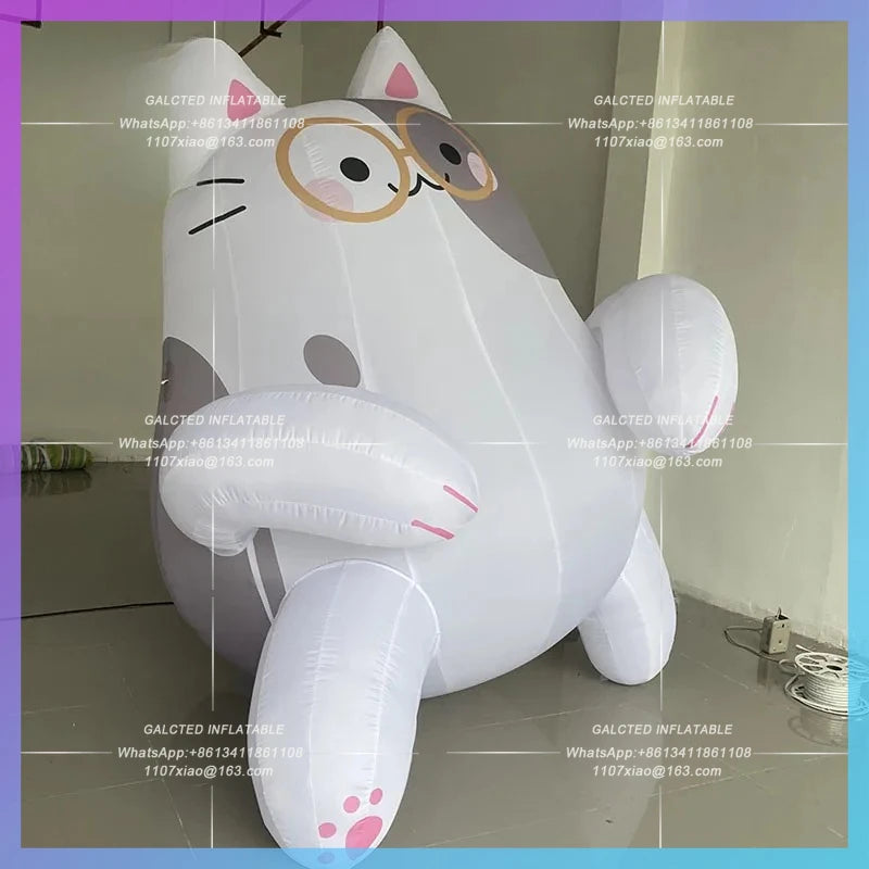 lucky cat milk cow cat air model Cartoon inflatable cute lucky animal cute pet festival fair to attract the atmosphere