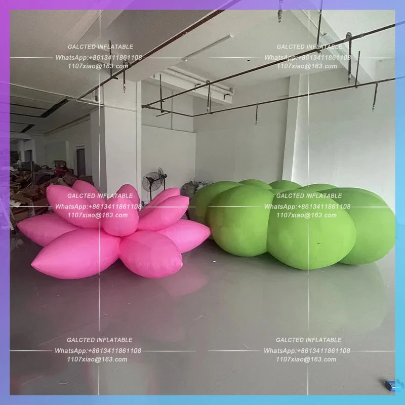 inflatable cartoon aquatic plant Giant inflatable lotus leaf outdoor lighting advertising props in the zoo botanical gardens