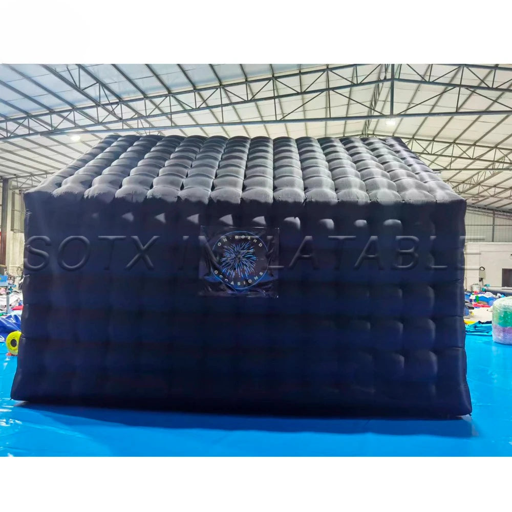 For Night Club Parties Surprise Price Commercial Black Portable Inflatable Nightclub Tent Cube Wedding Marquee Disco Vip Lounge