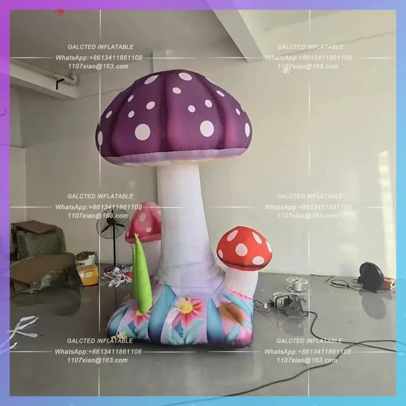 IP fairy wind stage set emporium Inflatable cartoon magic mushroom combination model lighting props