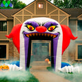For AdvertisingHalloween Festival Devil Inflatable Clown Archway Decoration Scary Tunnel Arch For Advertising