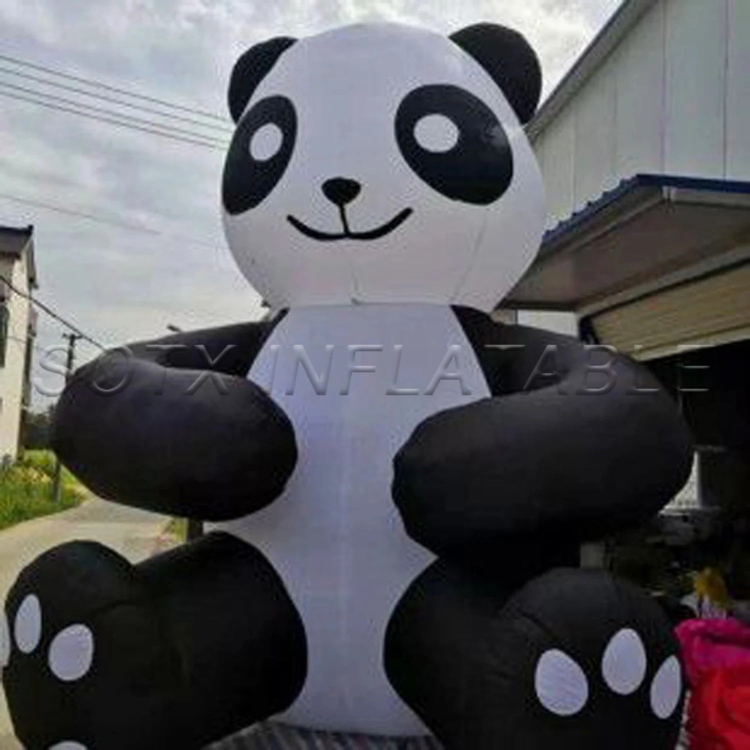 For Business Advertising 2024hot Sale Custom Cute Campaign Decorated Giant Inflatable Panda Commercial Inflatable Cartoon Mascot