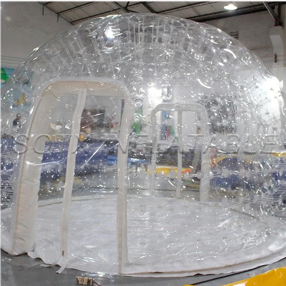 Outdoor Party Events 3M ,4M,5M Factory Price Airtight Inflatable Transparent Clear Bubble Tent Pop Up Igloo Dome For