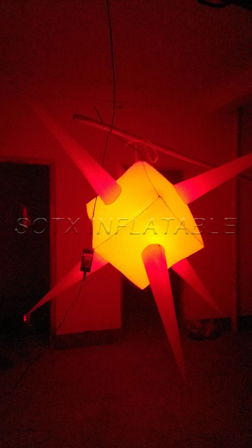 decorations for night 2 pcs nice hanging decoration lighting inflatable stars