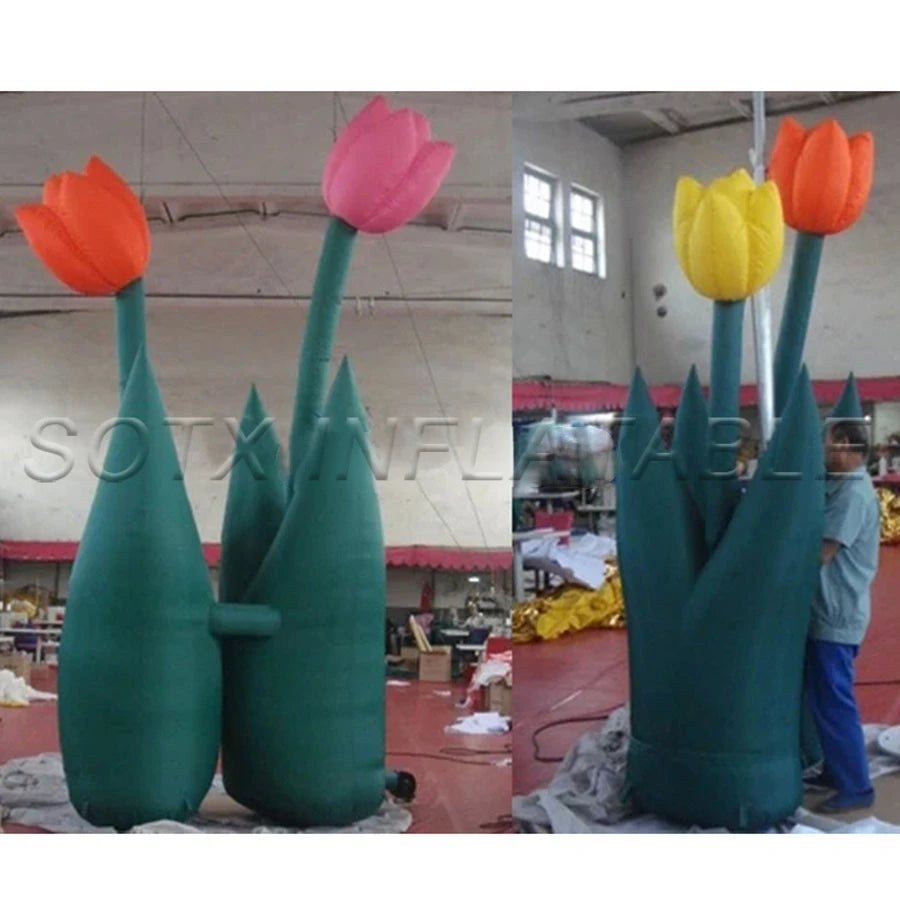 Events Exhibition Party Plant Replica Artificial Inflatable Flower/ Inflatable Lotus Flowers For Advertising