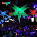Inflatable Star Hanging Decorations 11 Spikes Inflatable Star with Light Remote Controller for Festive Holiday Event Party