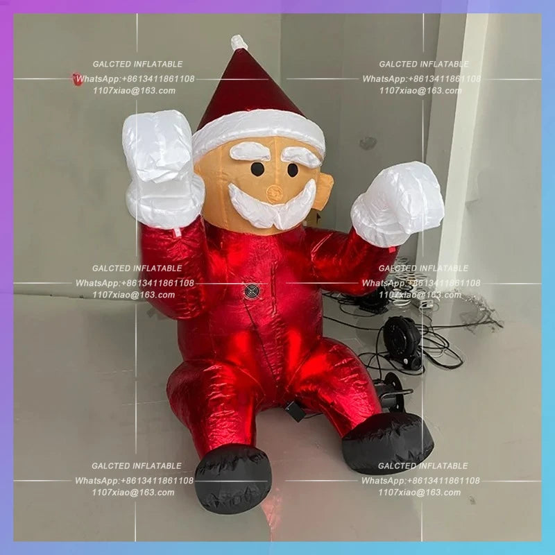 Inflatable Santa Claus Hot Sales Custom Sizes Inflatable Cartoon Character Christmas Santa Claus For Advertising Decoration