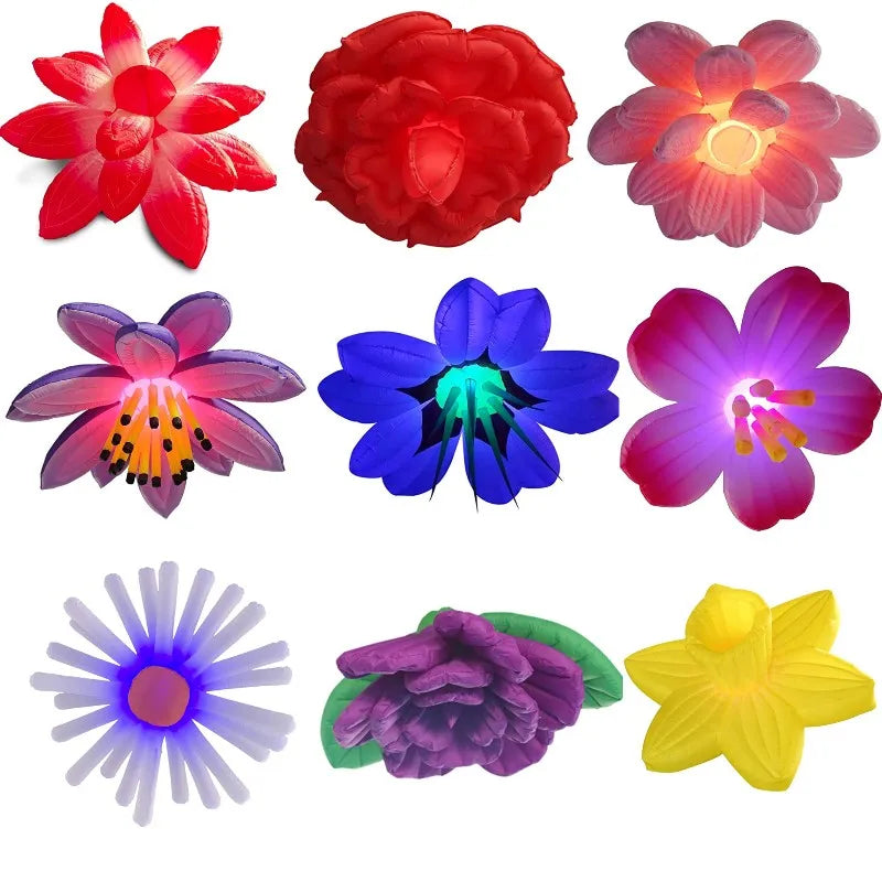 Inflatable Flower Hanging Decoration Giant Inflatable Flower with Remote Controller Air Blower for Ceiling Bar Advertising