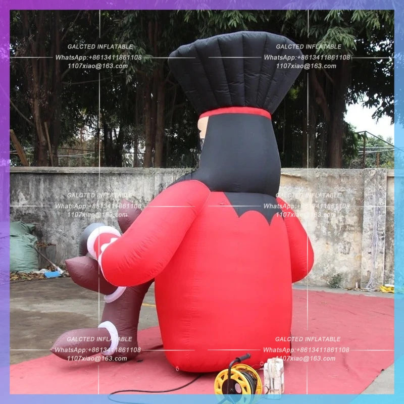 Inflatable Pirate Man Cartoon Advertising Giant With Blower Inflatable Ship Captain Replica For Ocean Event