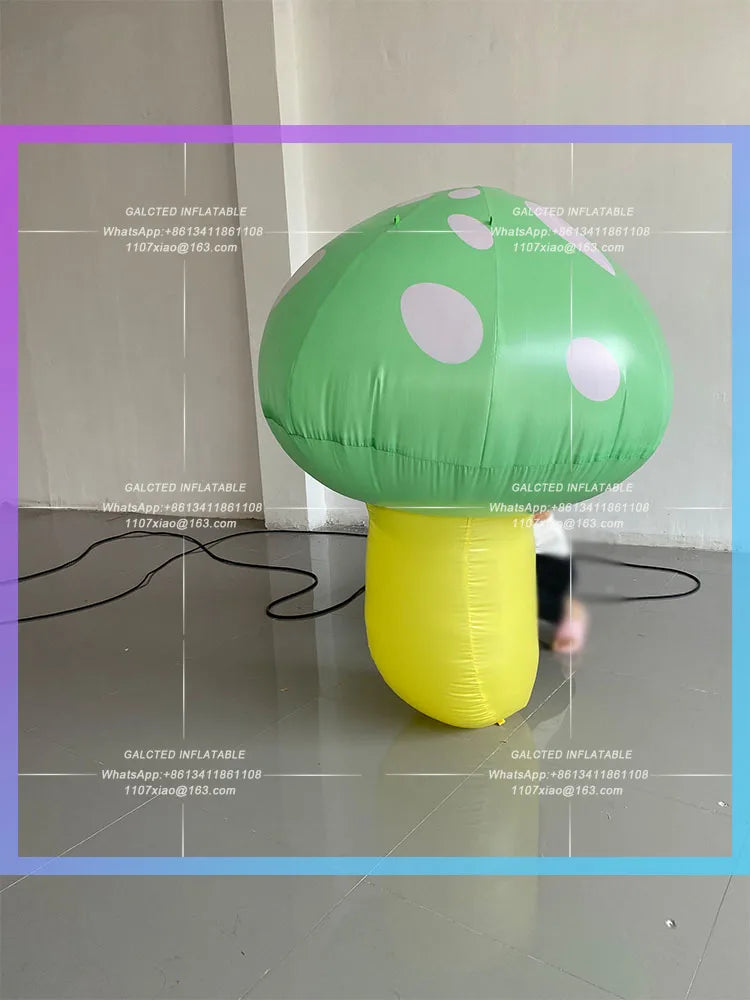 Natural Children's Day Inflatable Mushroom Model Interactive Park decorated outdoor shopping mall