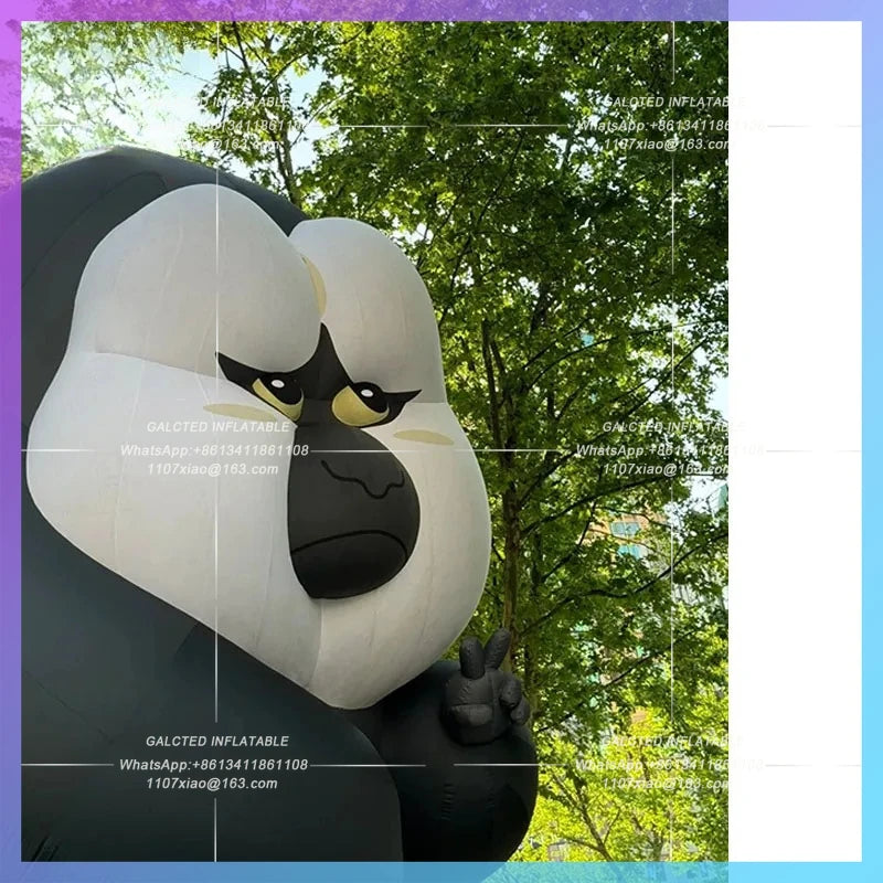 white-faced monk monkey, Inflatable animal model, Doudoux City Landmark, Nanjing Zoo