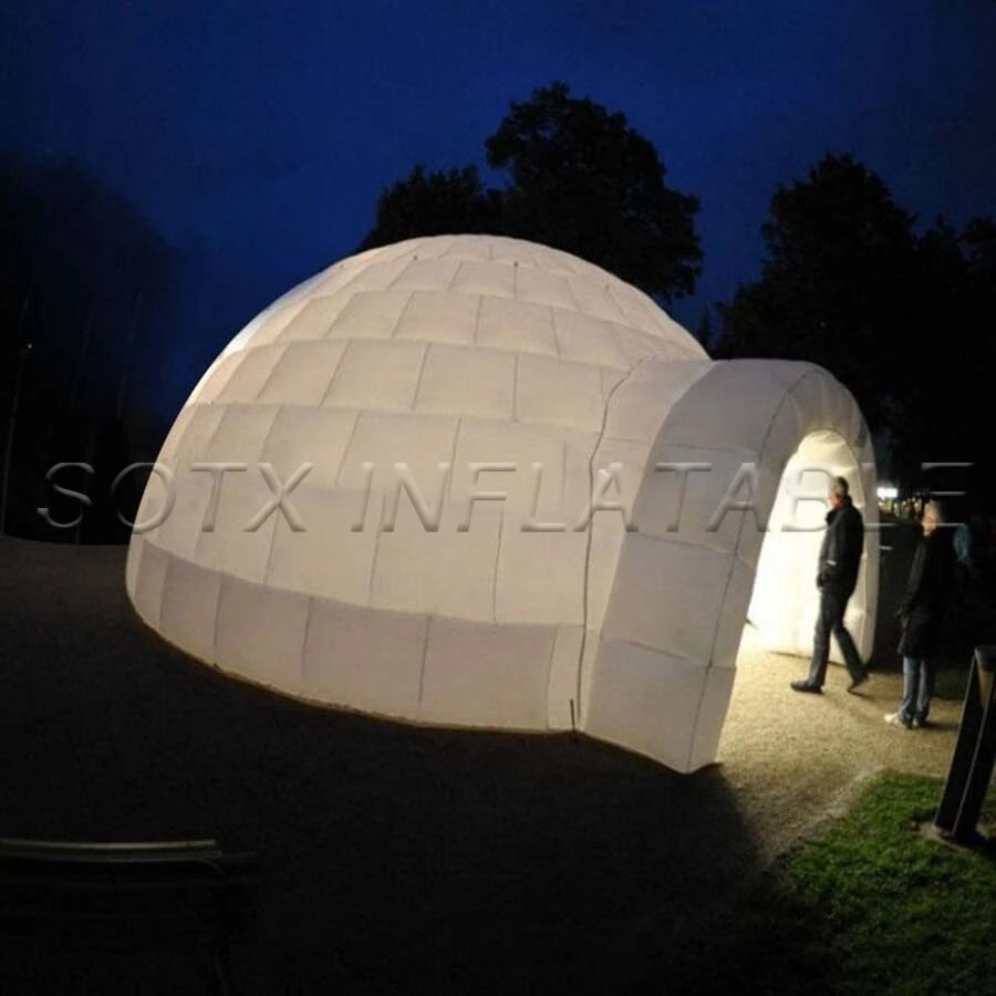 Tent for rental Hot sale Large giant white inflatable dome tent / Large Igloo Inflatable