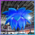 Personalized 3 Meters Air Blown Large Inflatable Blue Hanging Flowers Decorative Flowers for Holiday Party Toys BG-Z0575