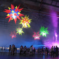 decoration Popular sale 1.5mD blow up inflatable sphere balls with led light inflatable star balloon for party