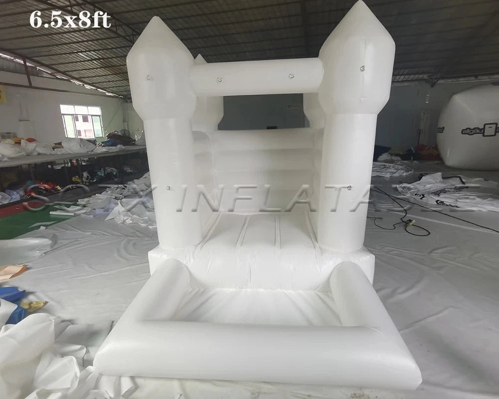 with ball pit 8x10ft kids ballpit jumping bounce castle inflatable toddler white bouncy house pink jumper