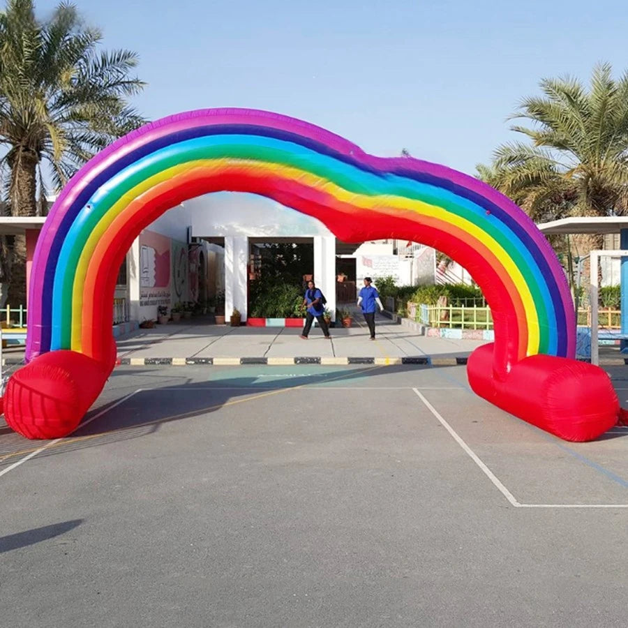 Archway For Wedding Most Popular Stable Inflatable Rainbow Arch With Feet Inflatable Entrance Arch Inflatable