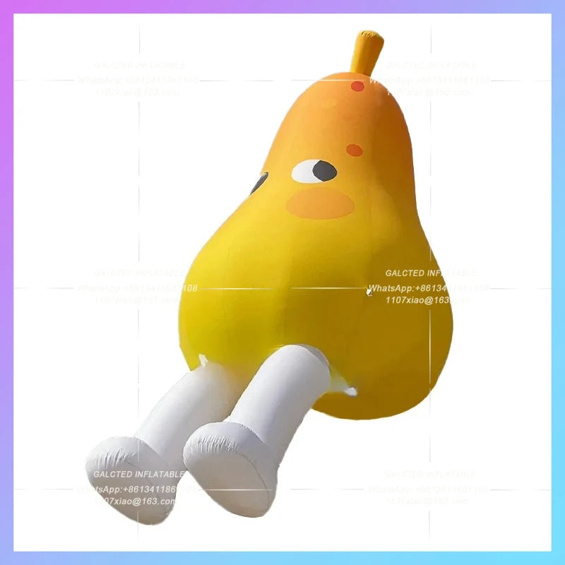 inflatable pear fruit beverage fresh pear Festival supermarket advertising  new arrival advertising cartoon pear doll