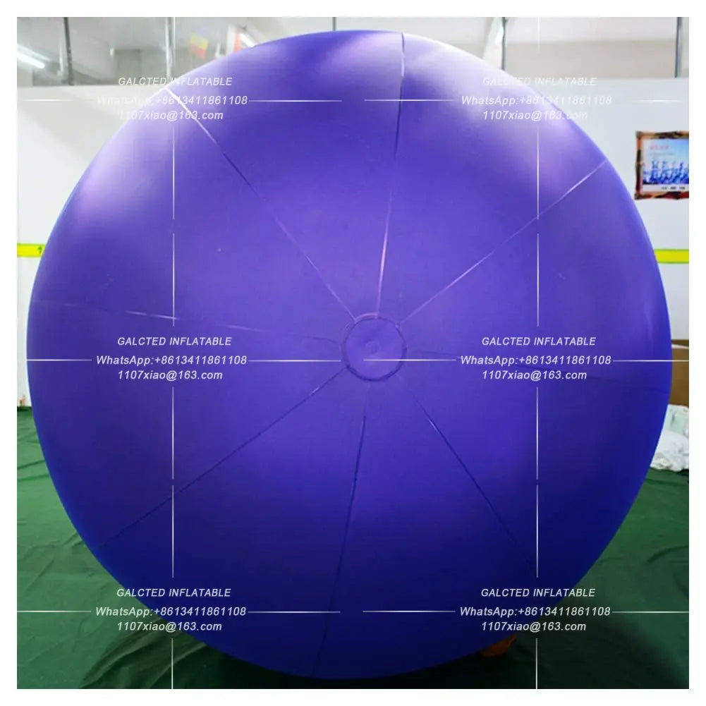 Giant Inflatable Neptune Ball With LED Lights PVC airtight Planet Balloon Event Party Show Stage Decoration Advertising Hanging