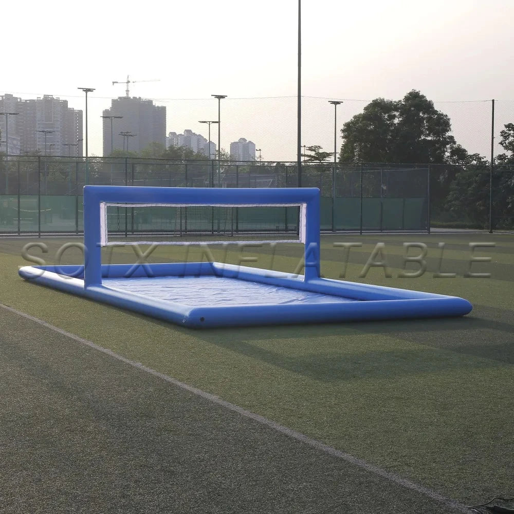 Sport Game Party 33ft Inflatable Beach Volleyball Court Outdoor Inflatable Volleyball Pool Water Volleyball Field for