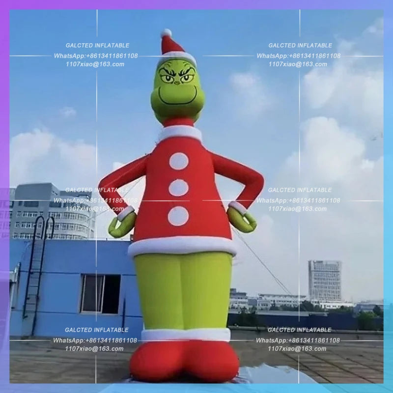 inflatable christmas cartoon man Huge  for new year advertising decoration