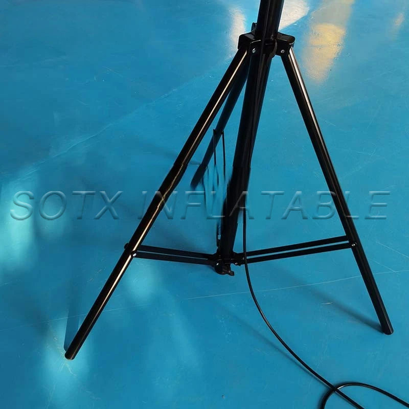 Wedding Party 1.5mDia. Inflatable Star Balloon with Stand Tripod Decoration, Lighting for Event Advertising,