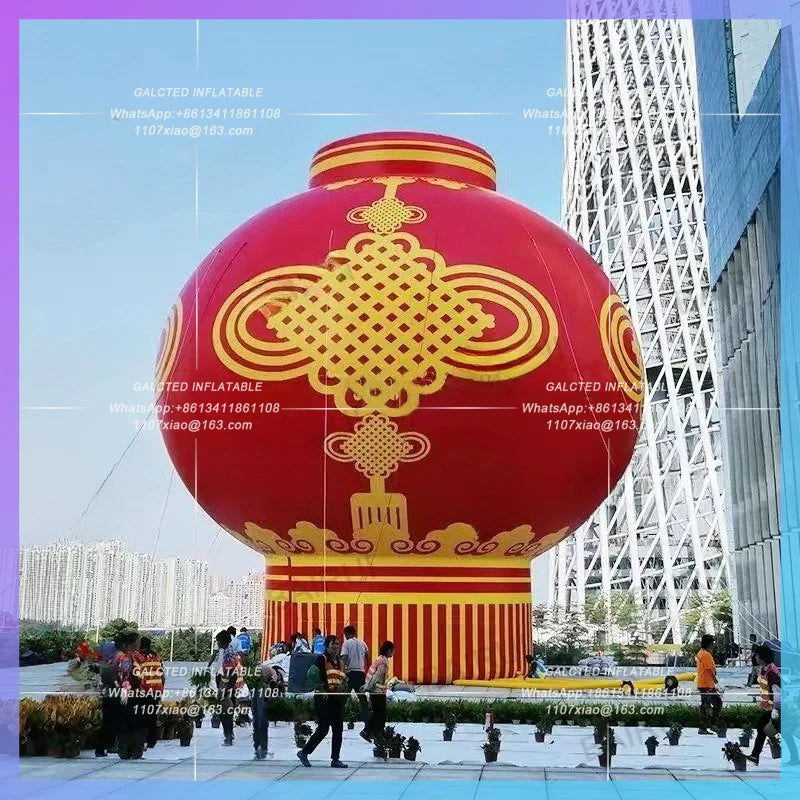 christmas Chinatown decoration Giant ourdoor inflatable red lantern chinese new year gift festive celebration