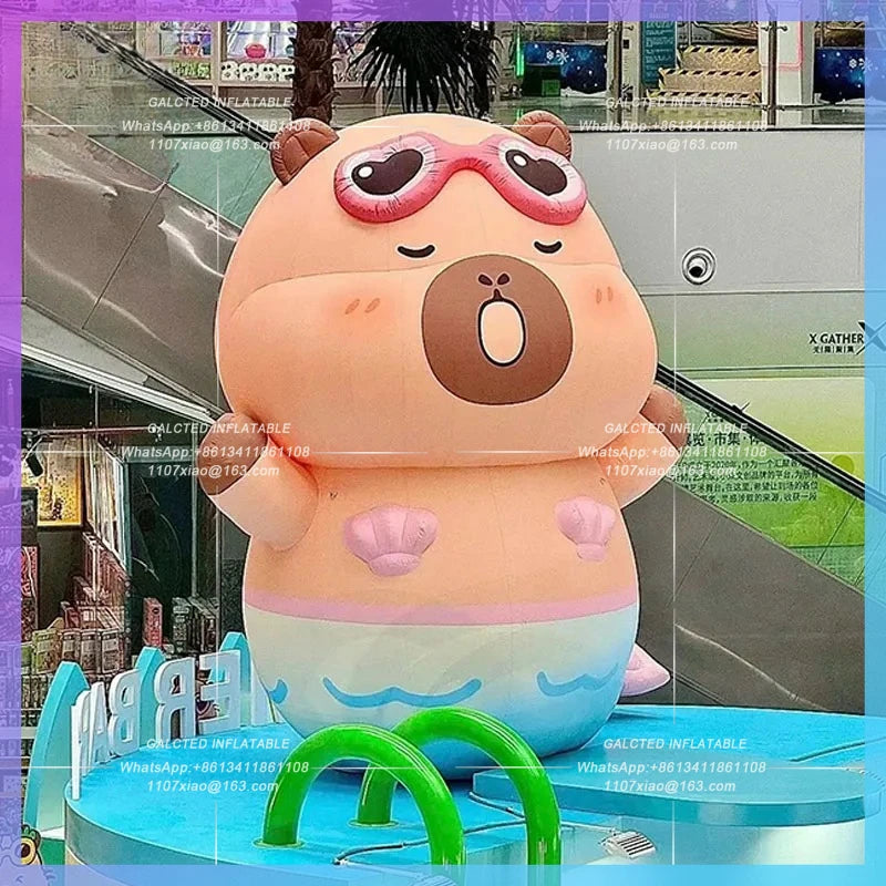 cartoon cool summer atmosphere Inflatable man fish capybara air model shopping mall camp beach bar stage lighting props