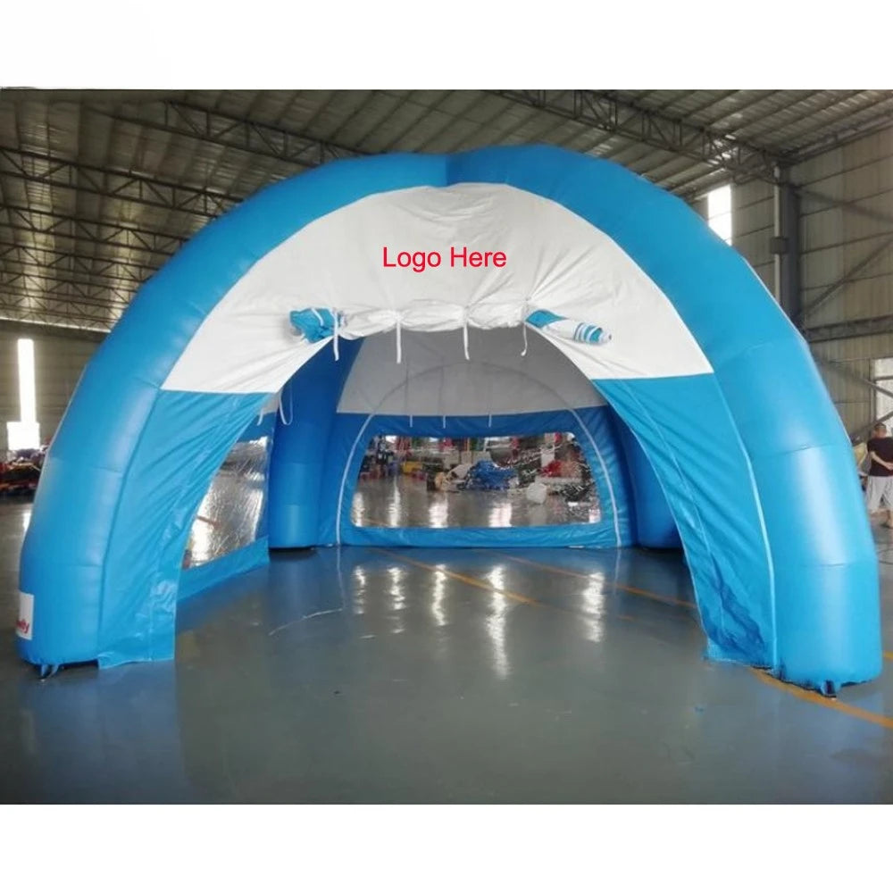 For Trade Show Airtight Pvc Waterproof Advertising Inflatable Spider Tent Gazebo Arch Dome Event Station With Walls 4 Logos Free