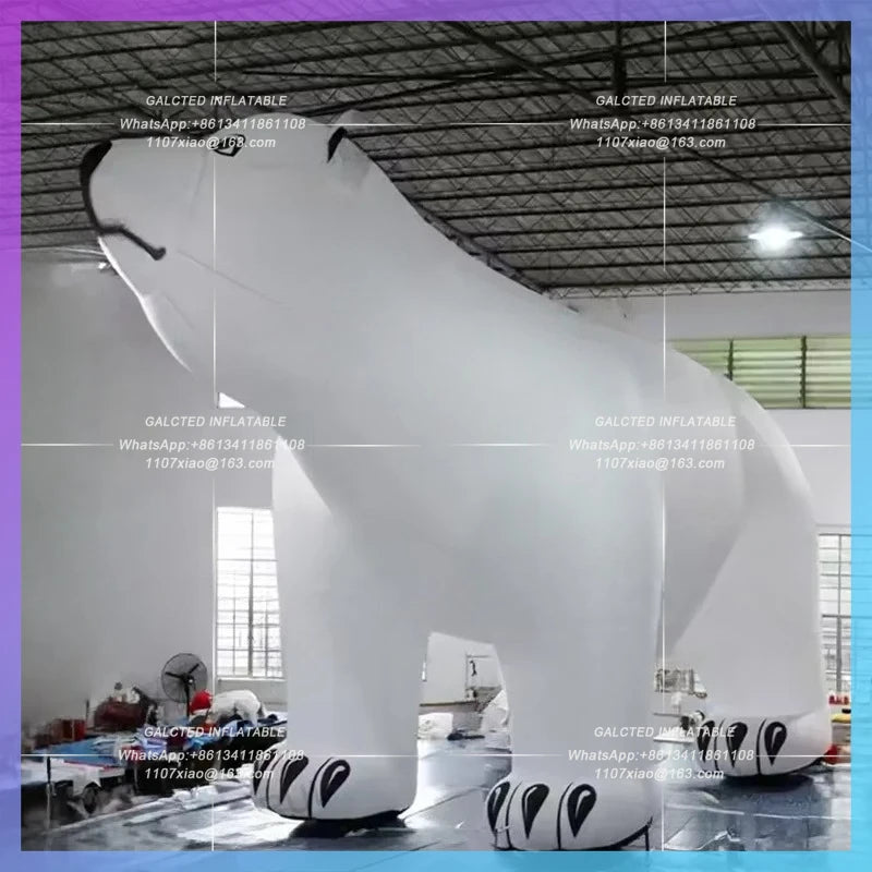 bear for zoo exhibition advertising Huge white inflatable bear polar