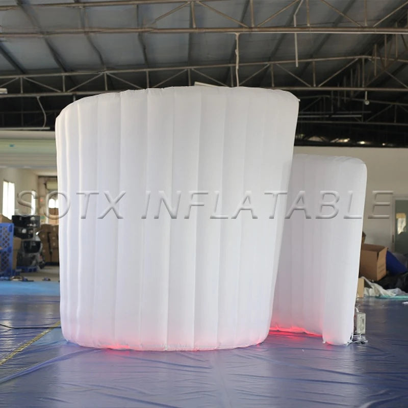 Event Promotions Advertising Inflatable Photo Booth Spiral Wall Decoration Inflatable Photo Booth Backdrop for Weddings