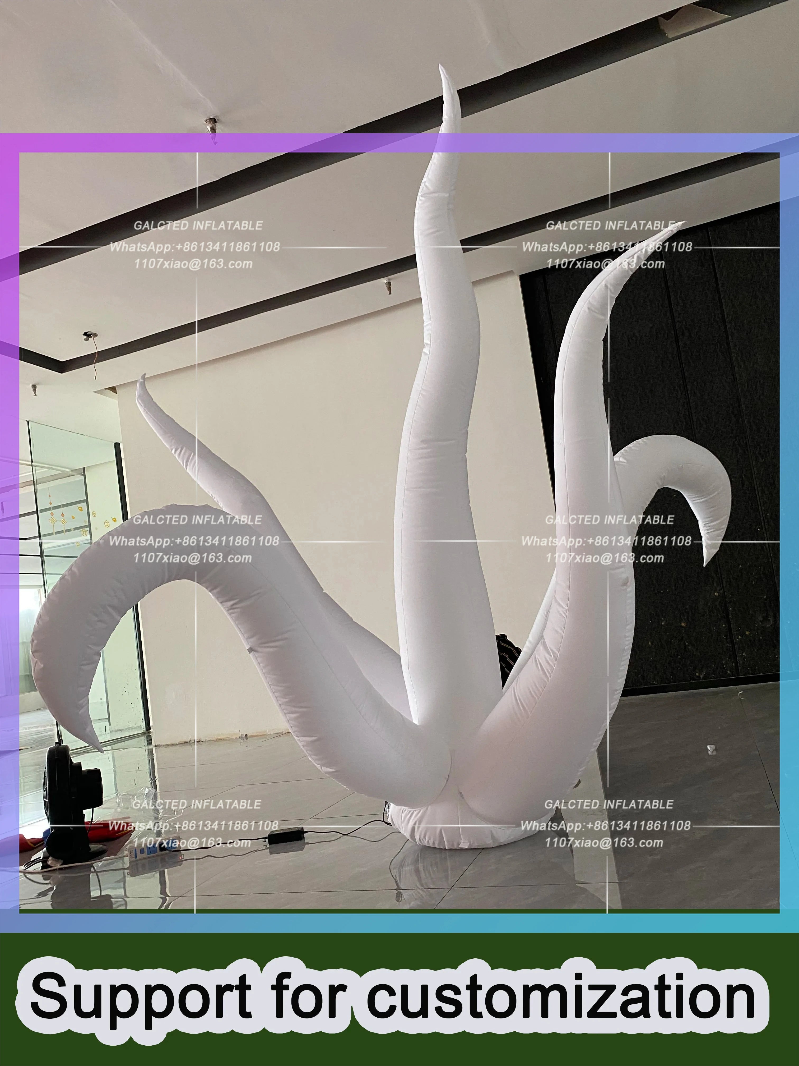 seaweed coral lamp bar Inflatable cartoon sea plant music festival cool party decorations