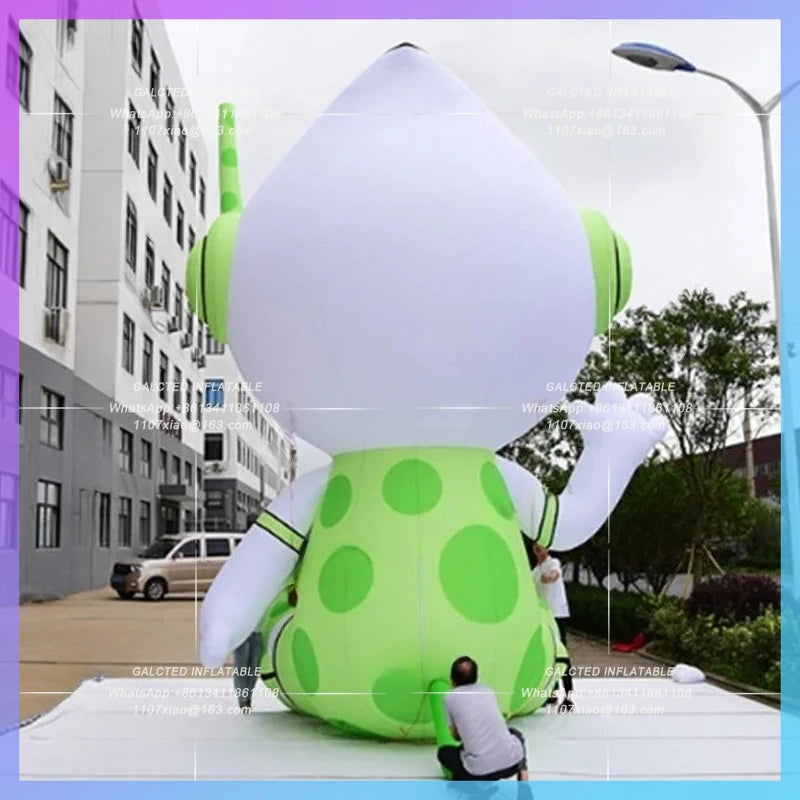 giant inflatable robots Green inflatable robot cartoon air blow doll