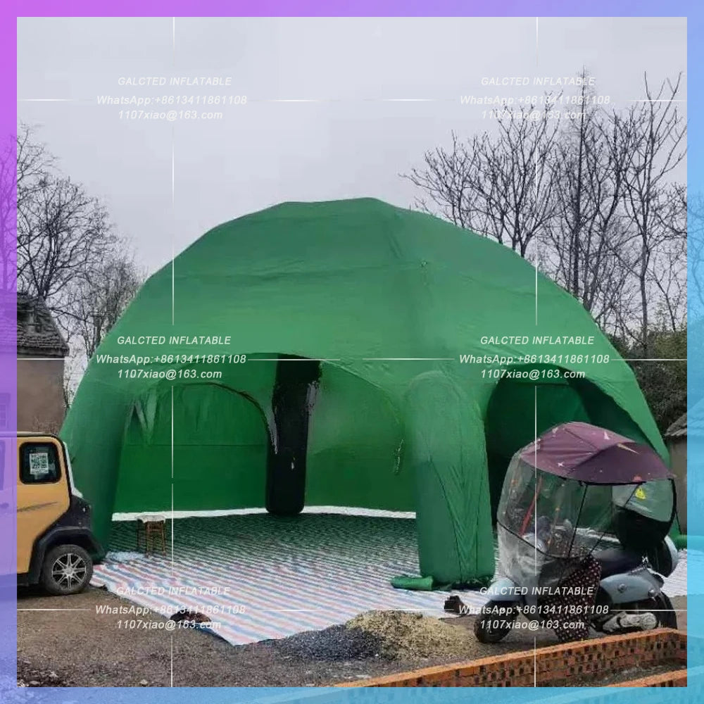Inflatable Spider Tent with full cover High quality Custom 10m Outdoor Giant ,Inflatable Gazebo,car garage tent for Advertising