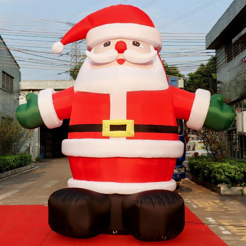 Christmas Old Giant Inflatable Man 4 Meters Tall Inflatable Santa Claus Inflatable Toys for Christmas Decoration