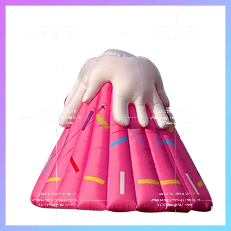 ice cream cake cute pink volcano Inflatable cartoon air mold lychee fruit custom outdoor mall