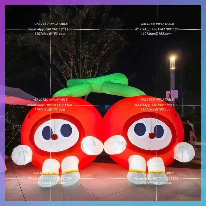 inflatable cherry for orchard promotion Factory directly sale activity market decoration