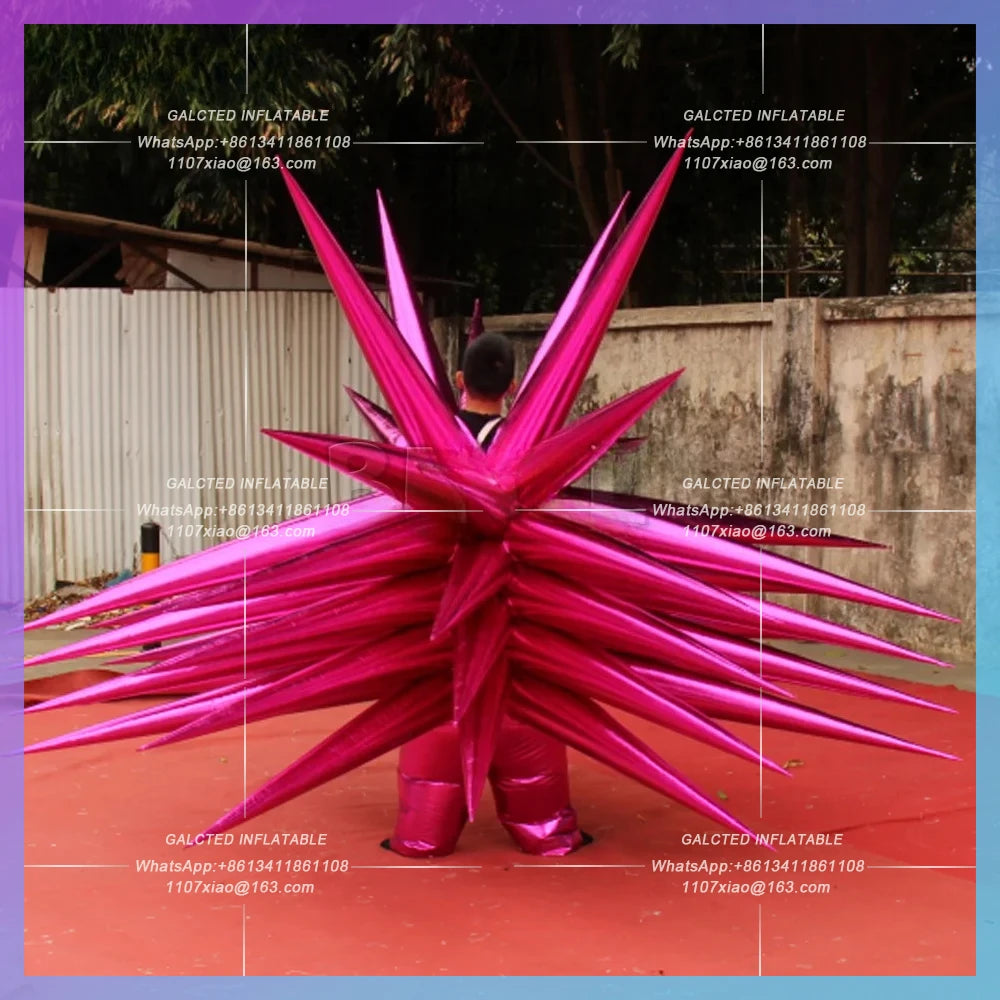 Inflatable Star Costume Fashionable Stage Custom Spiky Walkable  Props Dance Display Performance Costume For Adults