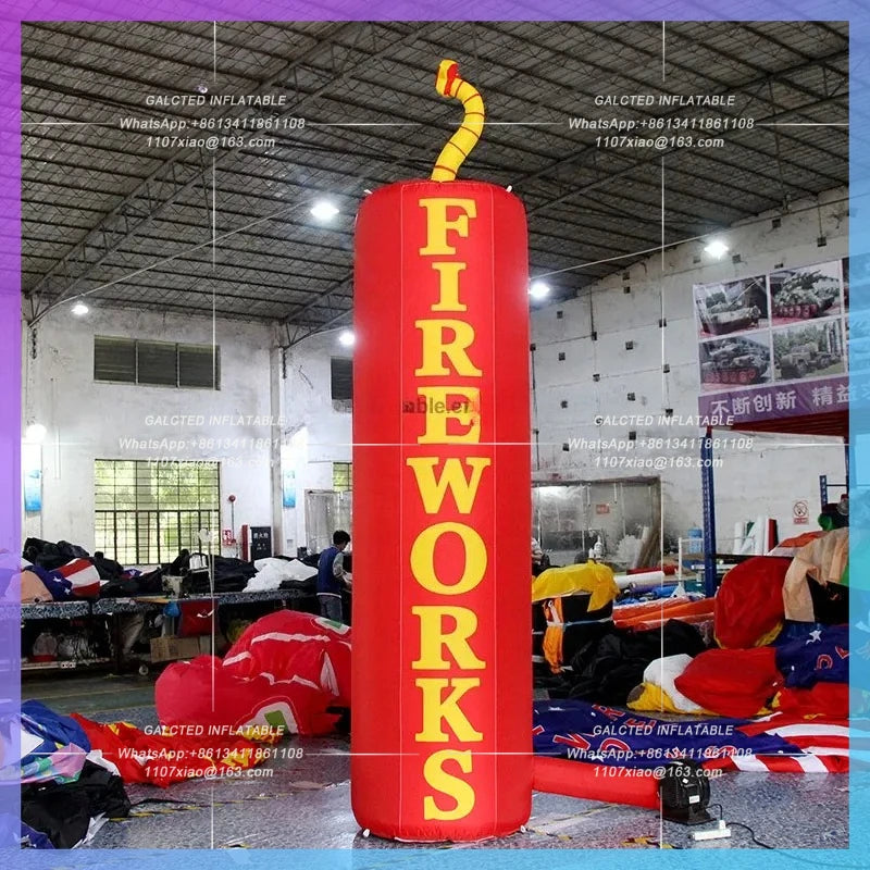 Inflatable Holiday Advertising 13.1Ft Tall/4m High Inflatable Balloon  Inflatable Pillars For Shop/Event Decorations