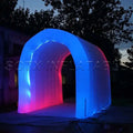 For Events Party Sale Customized 8m Long Giant White Inflatable Tunnel Tent With Colorful Led Lights Blow Up Winter Igloo Dome