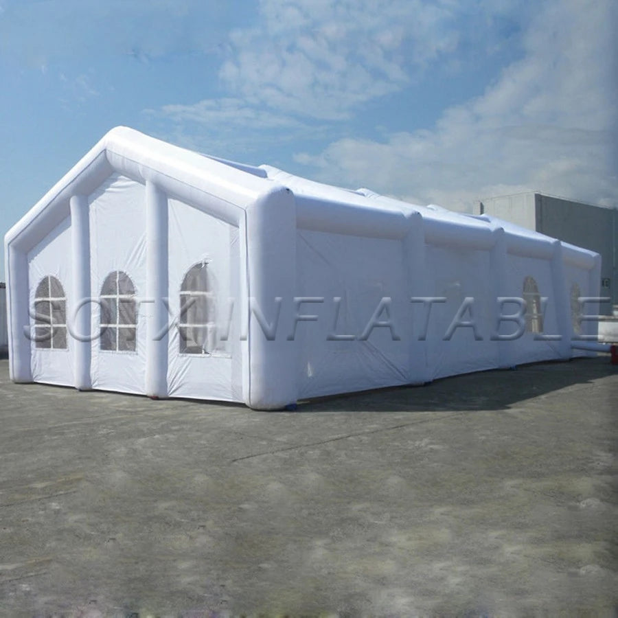 Customized with Logo Multipurpose Outdoor Inflatable White Tent For Wedding Party / Advertising Inflated Event 6X8X4M Can be