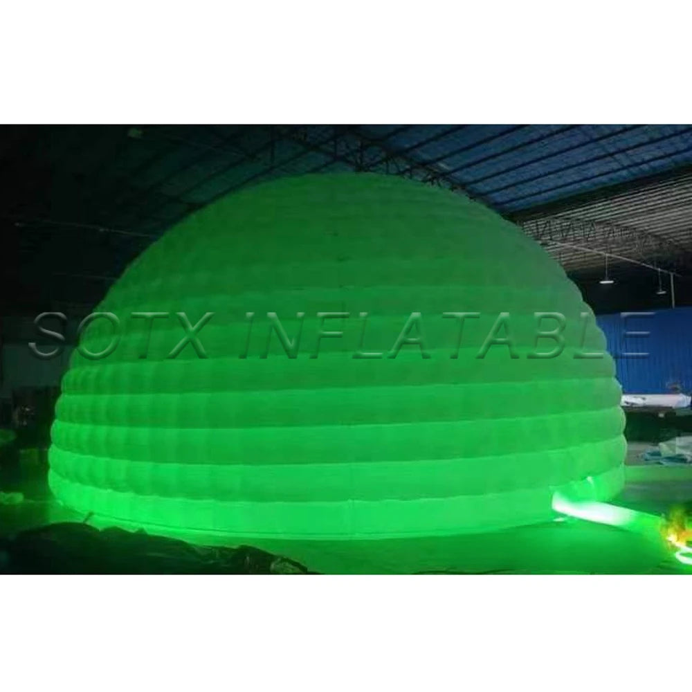 For Outdoor Events Portable Led Inflatable Dome Tent Luxurious Inflatable Igloo With Blower White Air Bubble House