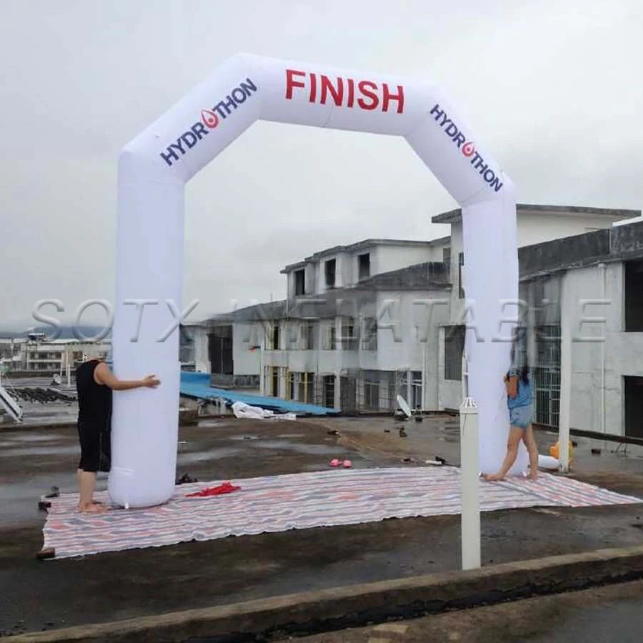 Game and Advertising Customized 4 x5m Tall Inflatable Finish Line Start Line for Sport