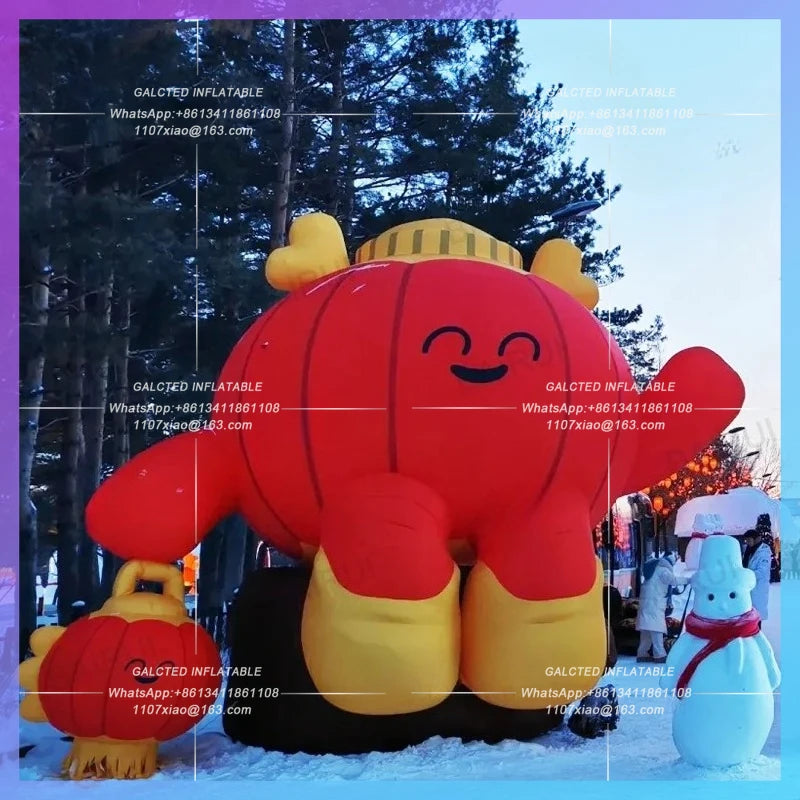 inflatable lantern red cartoon Overseas Chinese year lantern ourdoor night decoration