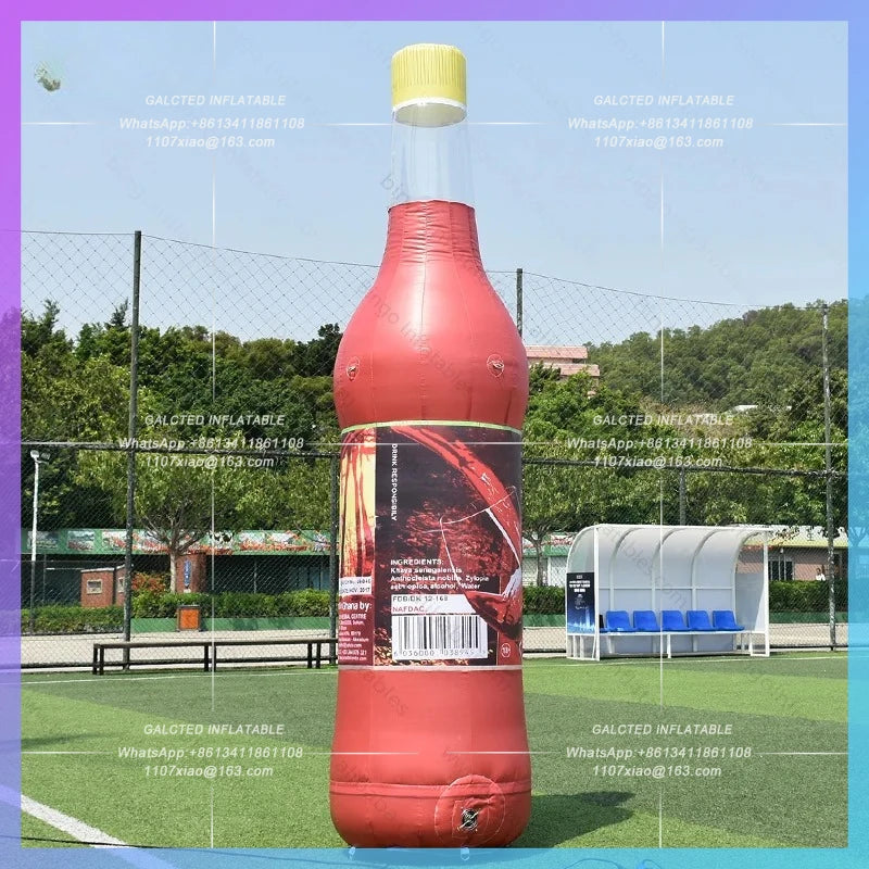 Inflatable Juice Bottle for Advertising Customized 3M Promotional Customized Soda Water Bottle Balloon for Store Decoration Toys